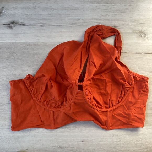 Pretty little thing Plus Rust One Shoulder Corset Top Size 22 (3XL) NWT - Picture 6 of 11